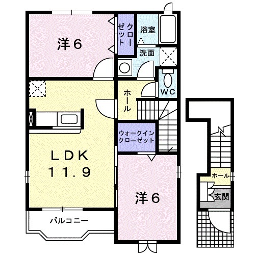 アベニュ-十王の間取り