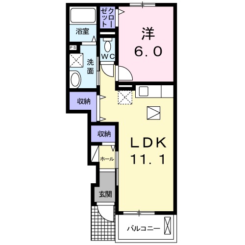 グレイス フォーリストⅢの間取り