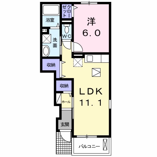 グレイス フォーリストⅢの間取り