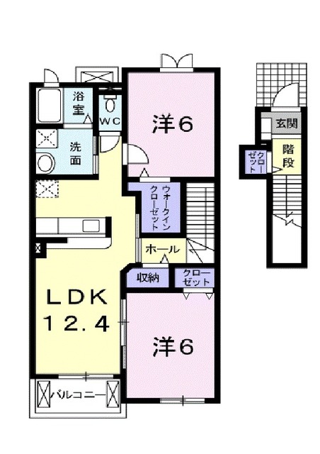 セレーノ・スパッツィオⅡAの間取り