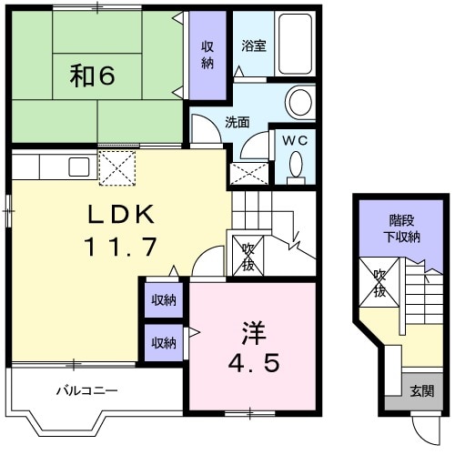 プラザ・ヴェルデ Aの間取り