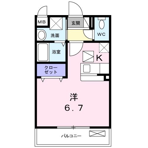 リバーパークKの間取り