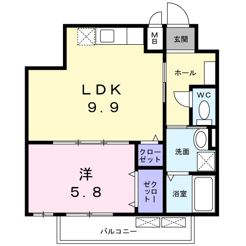 ファミールキンダⅡの間取り