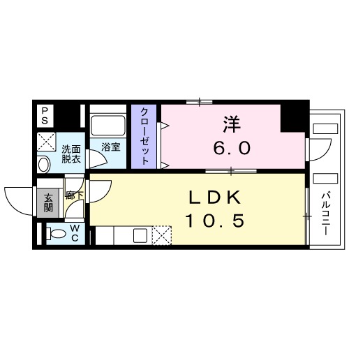 グランドルチェ東日本橋・05010号室の間取り