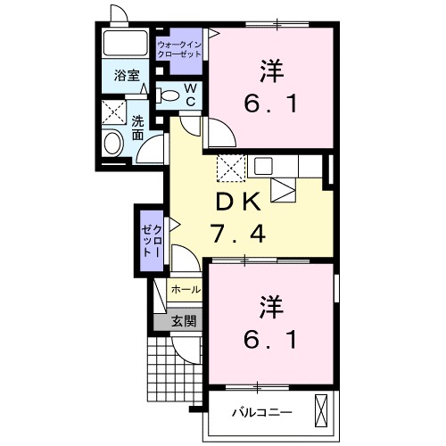 バンベールⅡの間取り