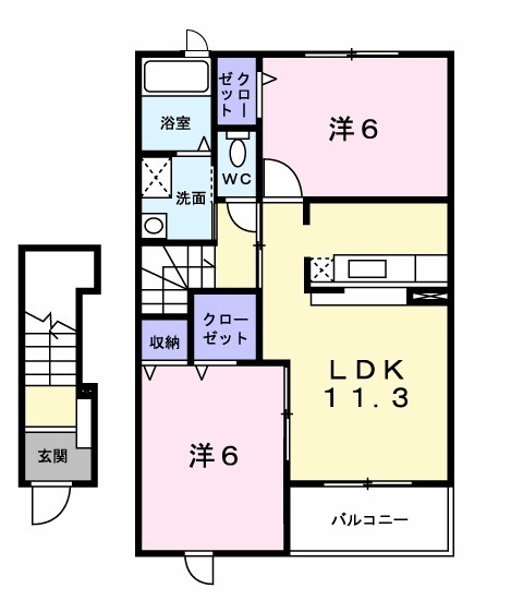 Lucky Bellの間取り