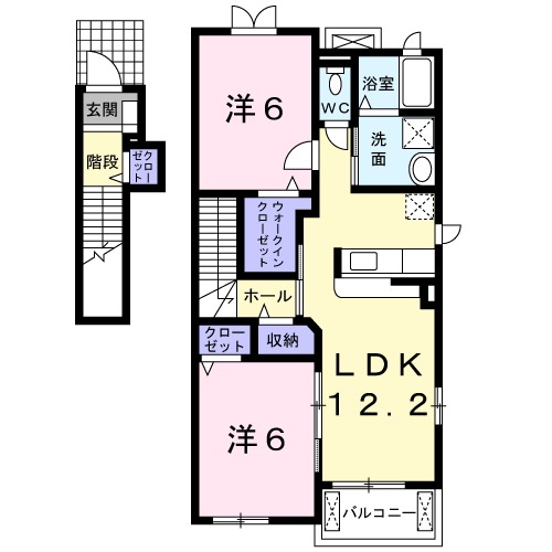 コスモス Aの間取り