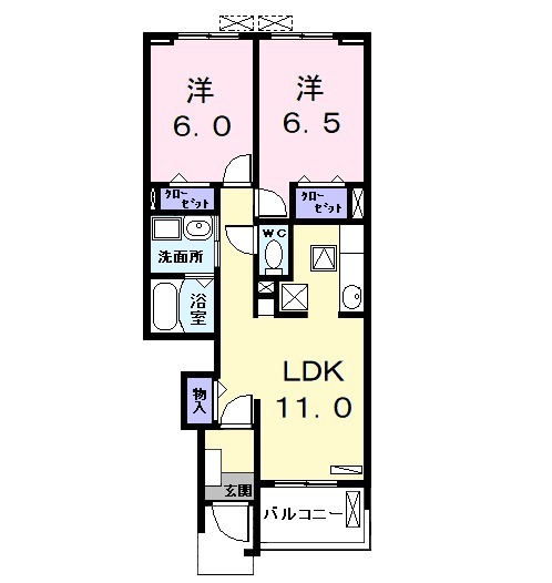 グレイス アベニューⅢの間取り