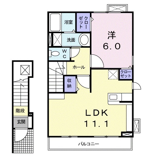 エル・エディⅠの間取り