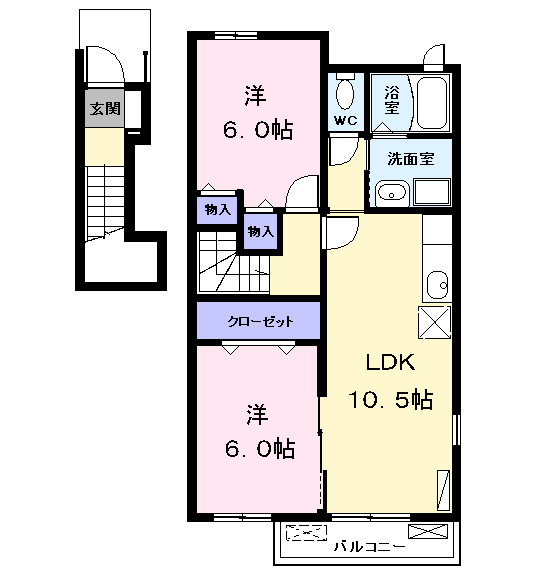サンライズ(SunRise)の間取り