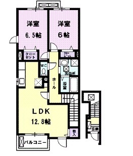 プレジール Mの間取り