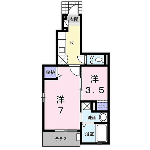 カーサスカイⅢの間取り