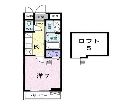 ハイム独歩館・02030号室の間取り