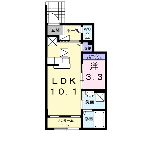 シャン・ド・フルールの間取り