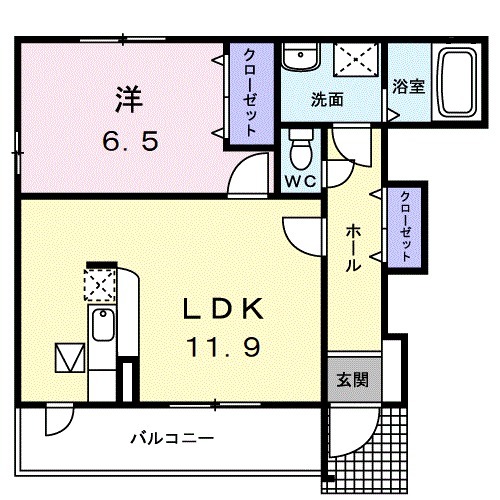 スターハイツAの間取り