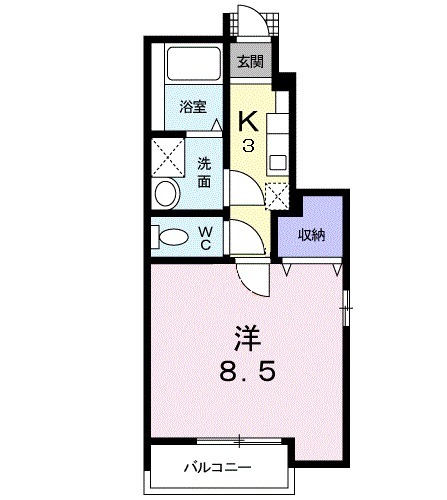 グリーンコートBの間取り