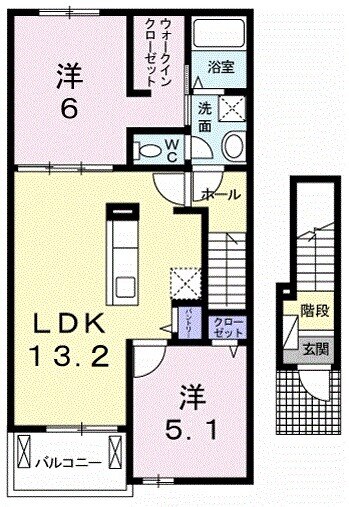 リベルタAの間取り
