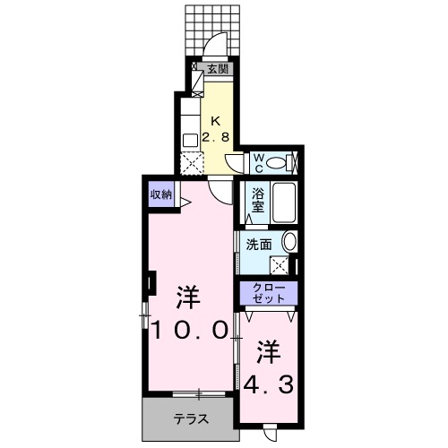 ルナ門真南 Ⅱの間取り