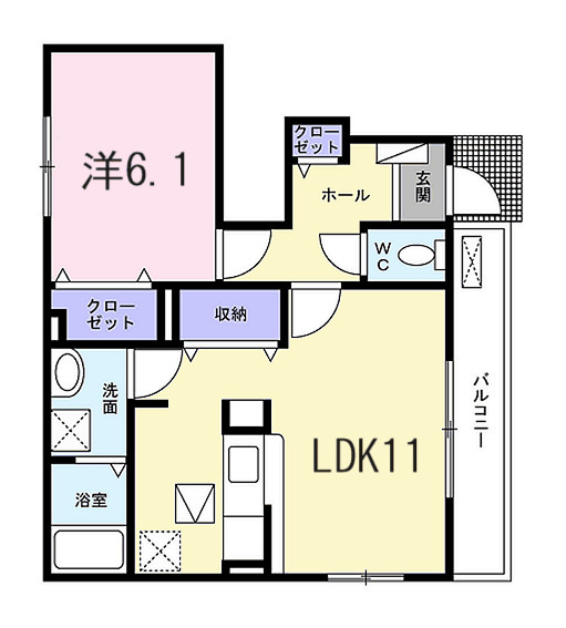 コルソアロッジオの間取り