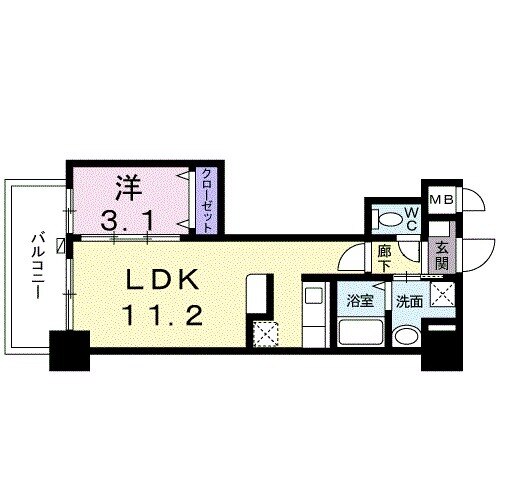ルピナス天神の間取り