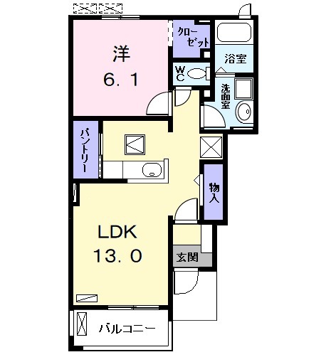 ラヴァーズ Eの間取り