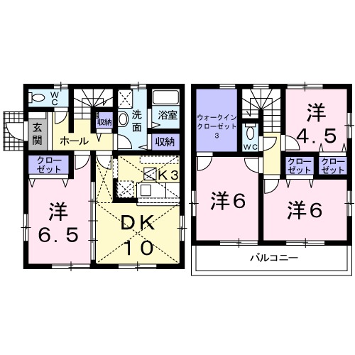 寺尾戸建住宅(C)の間取り
