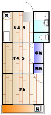 第2秀月荘の間取り