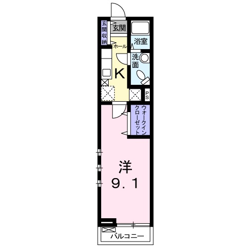エスポワール三郷の間取り