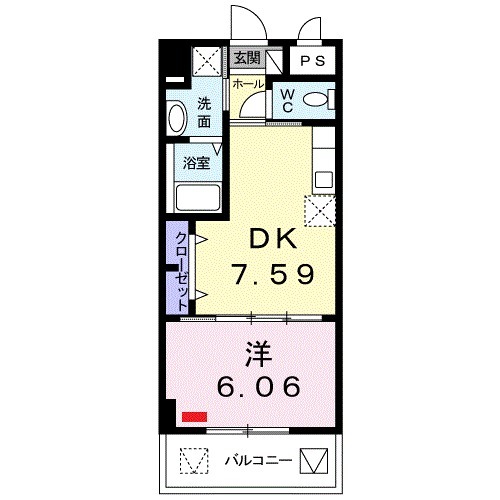 コーポヤカ・ウエストサイドの間取り