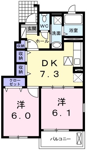 ニューシオンハイムの間取り