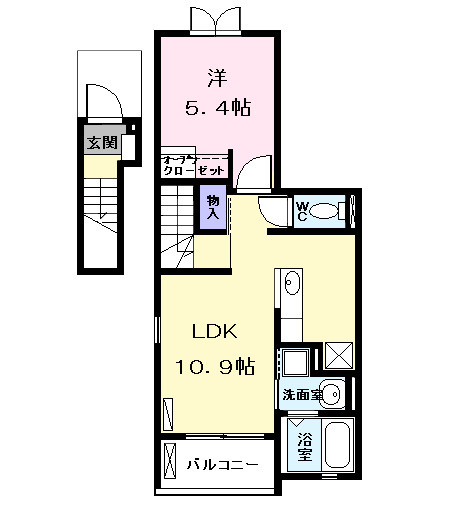 レジデンス フジⅢの間取り