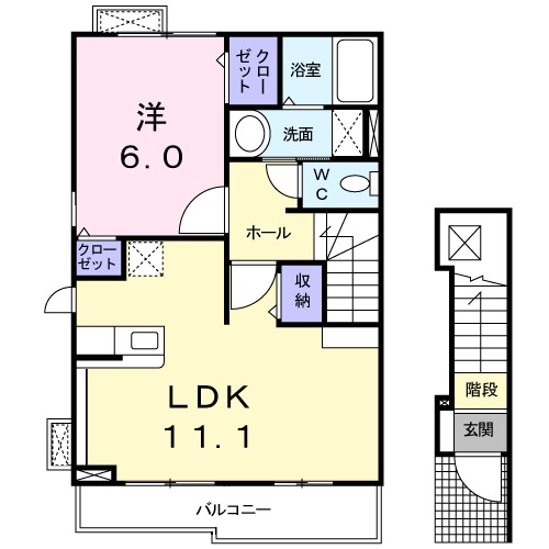 メゾン コリーヌⅡの間取り