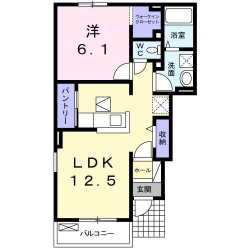 ミッテ・クラール Ⅱの間取り