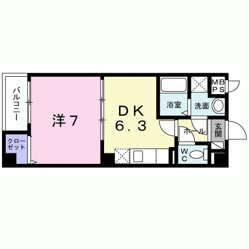 ヴィラ　フォンテーヌ　桂川の間取り