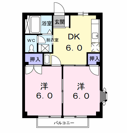旭ハウスの間取り
