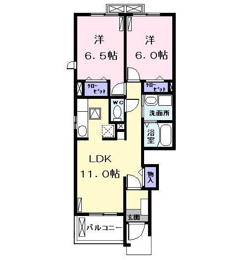 ベル アロッジオ Ⅱの間取り