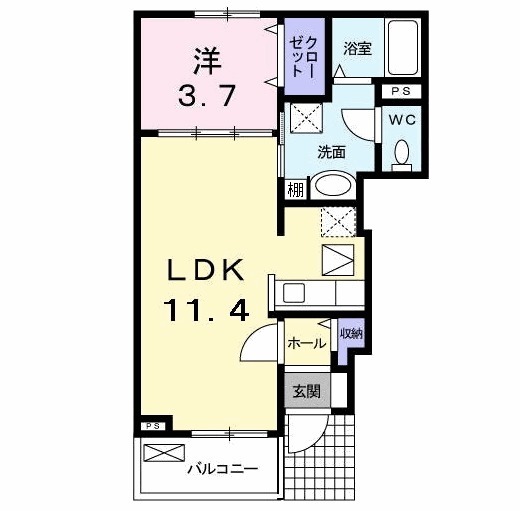 オークパレスⅡの間取り