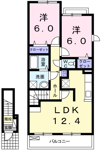 ウィングDの間取り