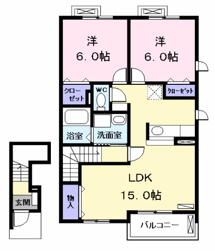 アプリコットの間取り