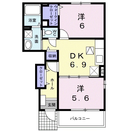 サニーグレイス Ⅳの間取り