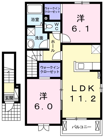 ベラヴィスタFの間取り