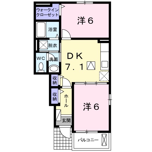 サンシャインⅠの間取り