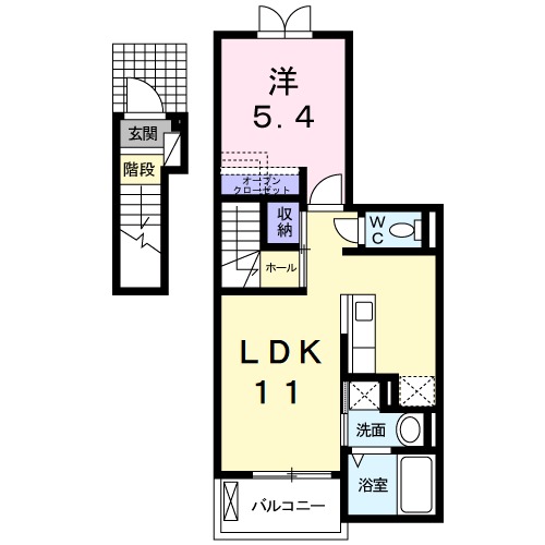 サニーフラットAの間取り