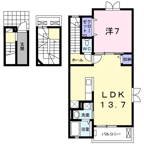 エスペランサ・03010号室の間取り
