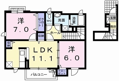 ミルトC (mild)の間取り