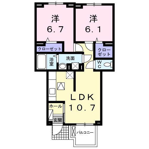 アポロニア ポートの間取り