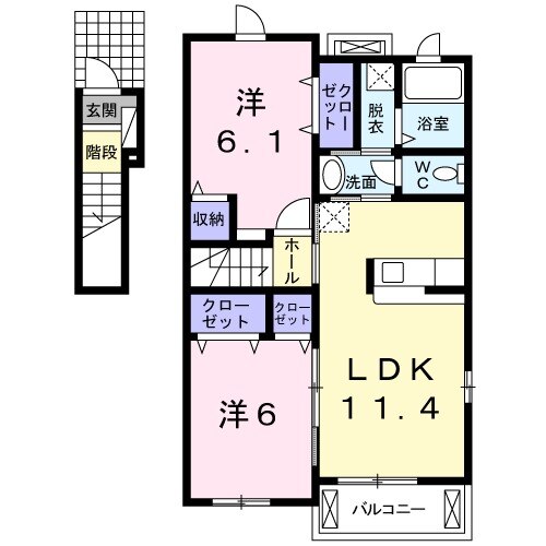 カルモ・ドマーニの間取り