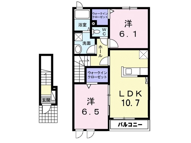 サンプレイス.B.Bの間取り