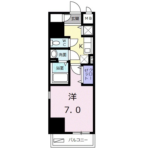 パルティール・アサクサ・02050号室の間取り