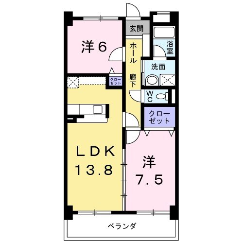 ラ・カーサSHIMADAの間取り